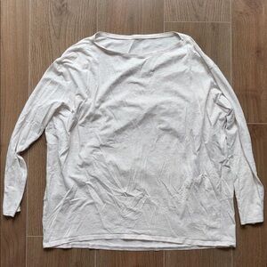 Lululemon • Cream/Beige Long Sleeve Shirt • Relaxed Fit